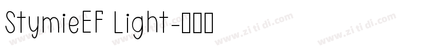 StymieEF Light字体转换